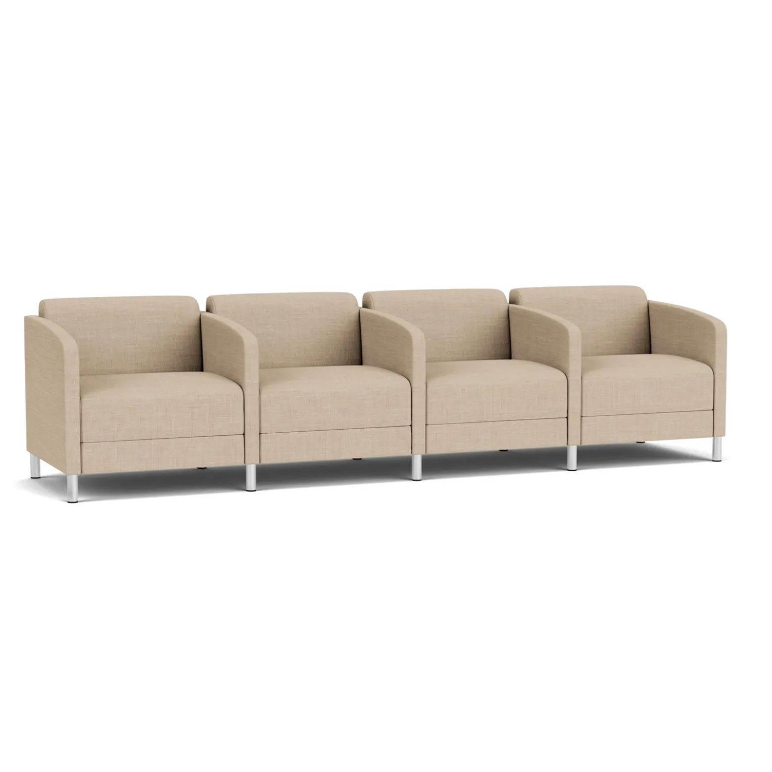 Social 4 Seats With Center Arms in Premium Upholstery