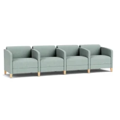 Social 4 Seats With Center Arms in Premium Upholstery