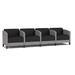 Social 4 Seats With Center Arms in Premium Upholstery