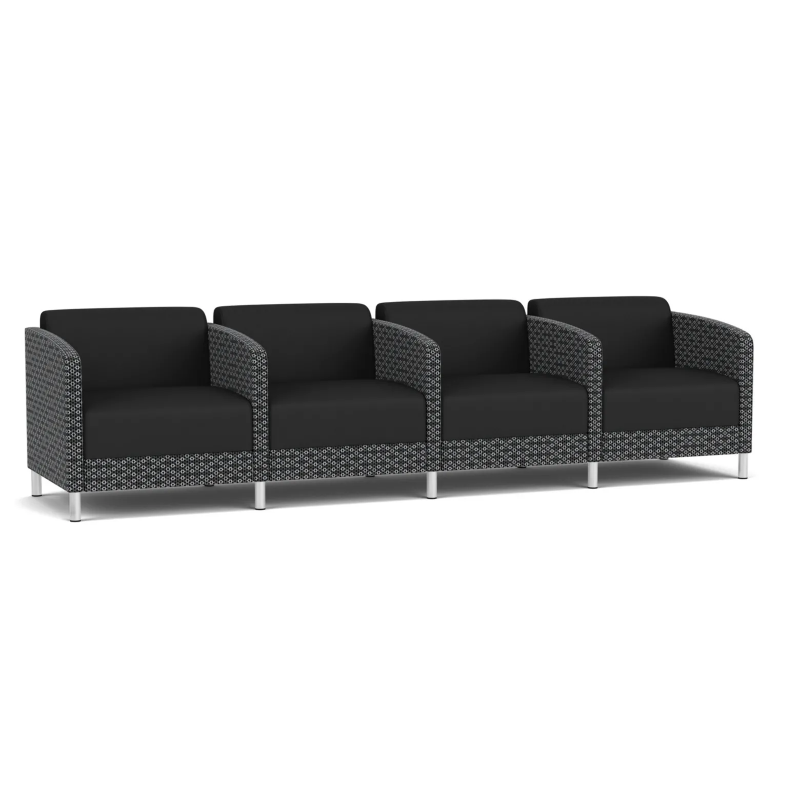 Social 4 Seats With Center Arms in Premium Upholstery