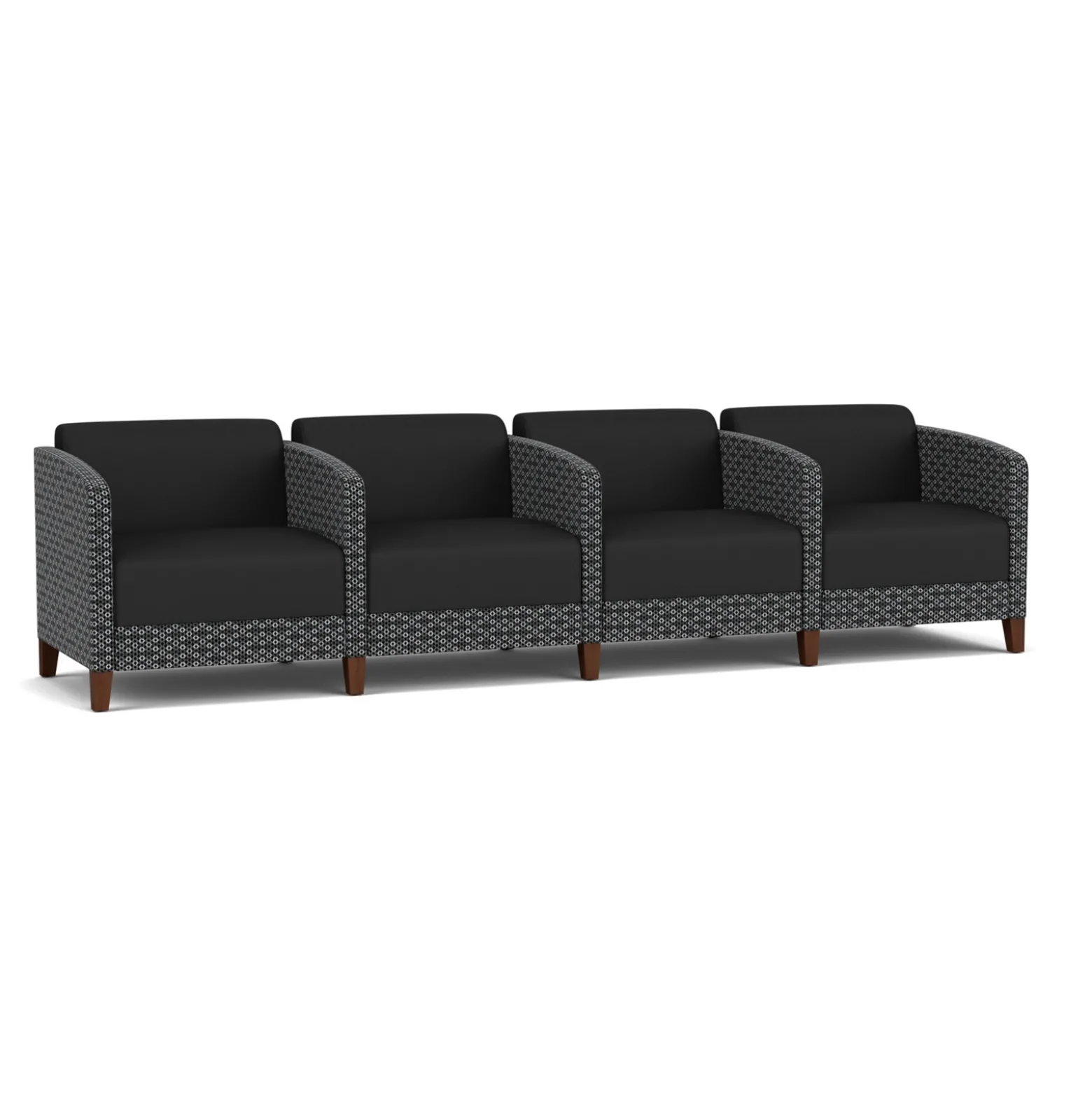Social 4 Seats With Center Arms in Premium Upholstery