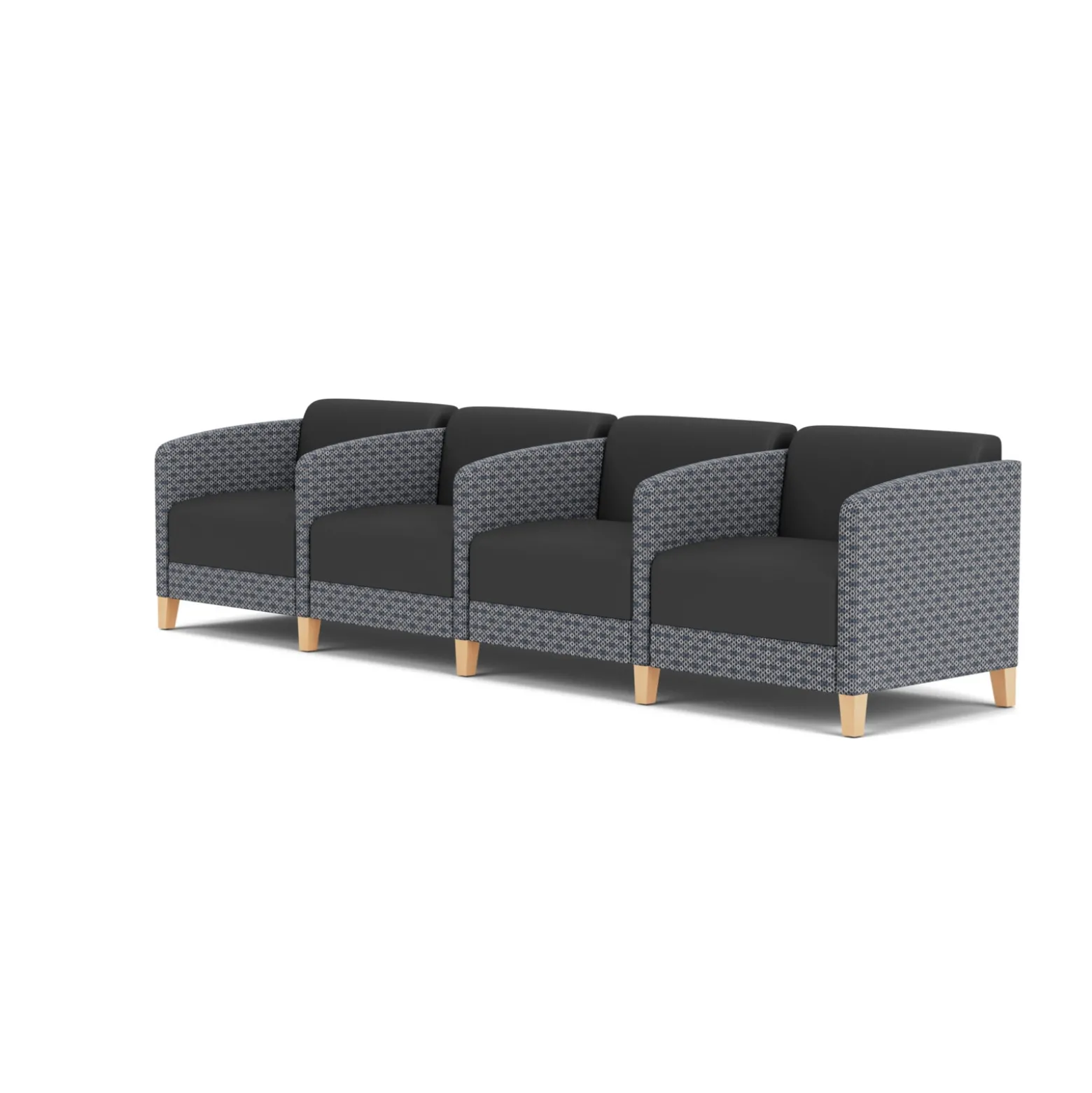 Social 4 Seats With Center Arms in Premium Upholstery