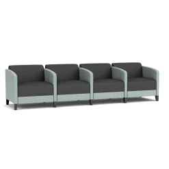Social 4 Seats With Center Arms in Premium Upholstery