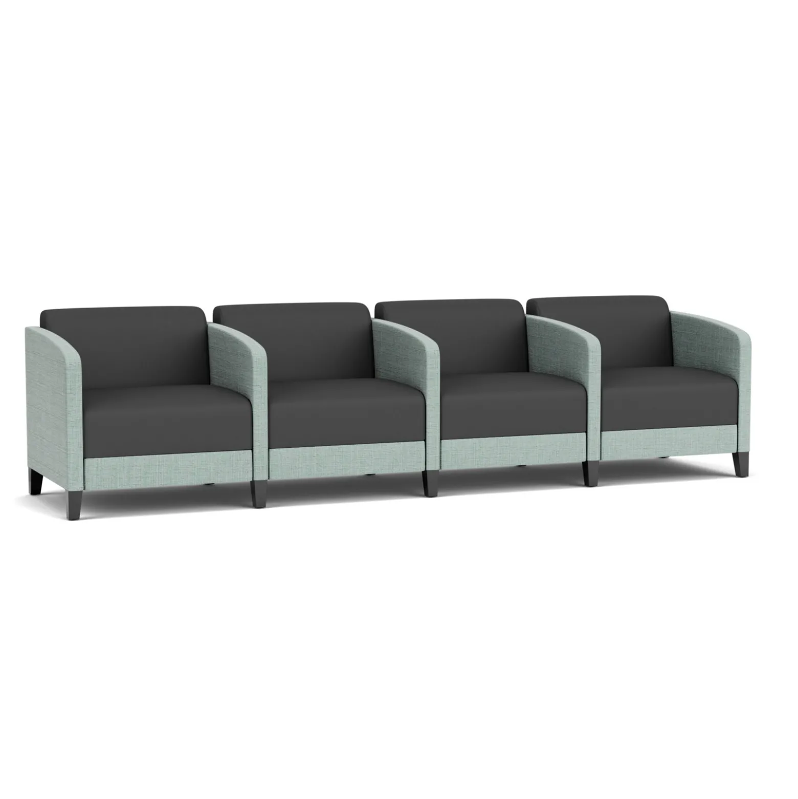 Social 4 Seats With Center Arms in Premium Upholstery