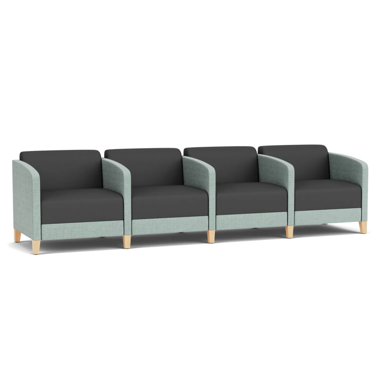Social 4 Seats With Center Arms in Premium Upholstery