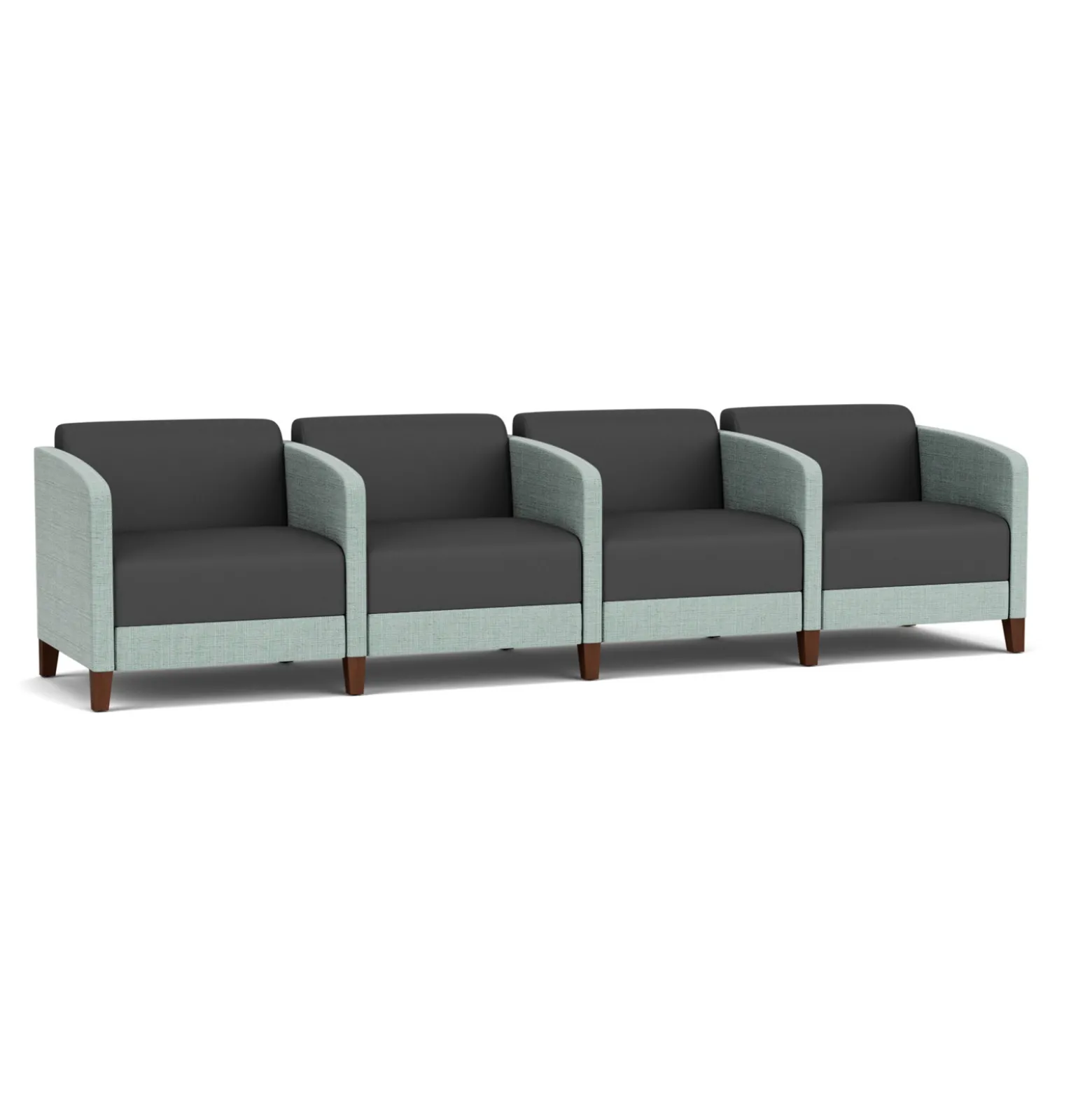 Social 4 Seats With Center Arms in Premium Upholstery