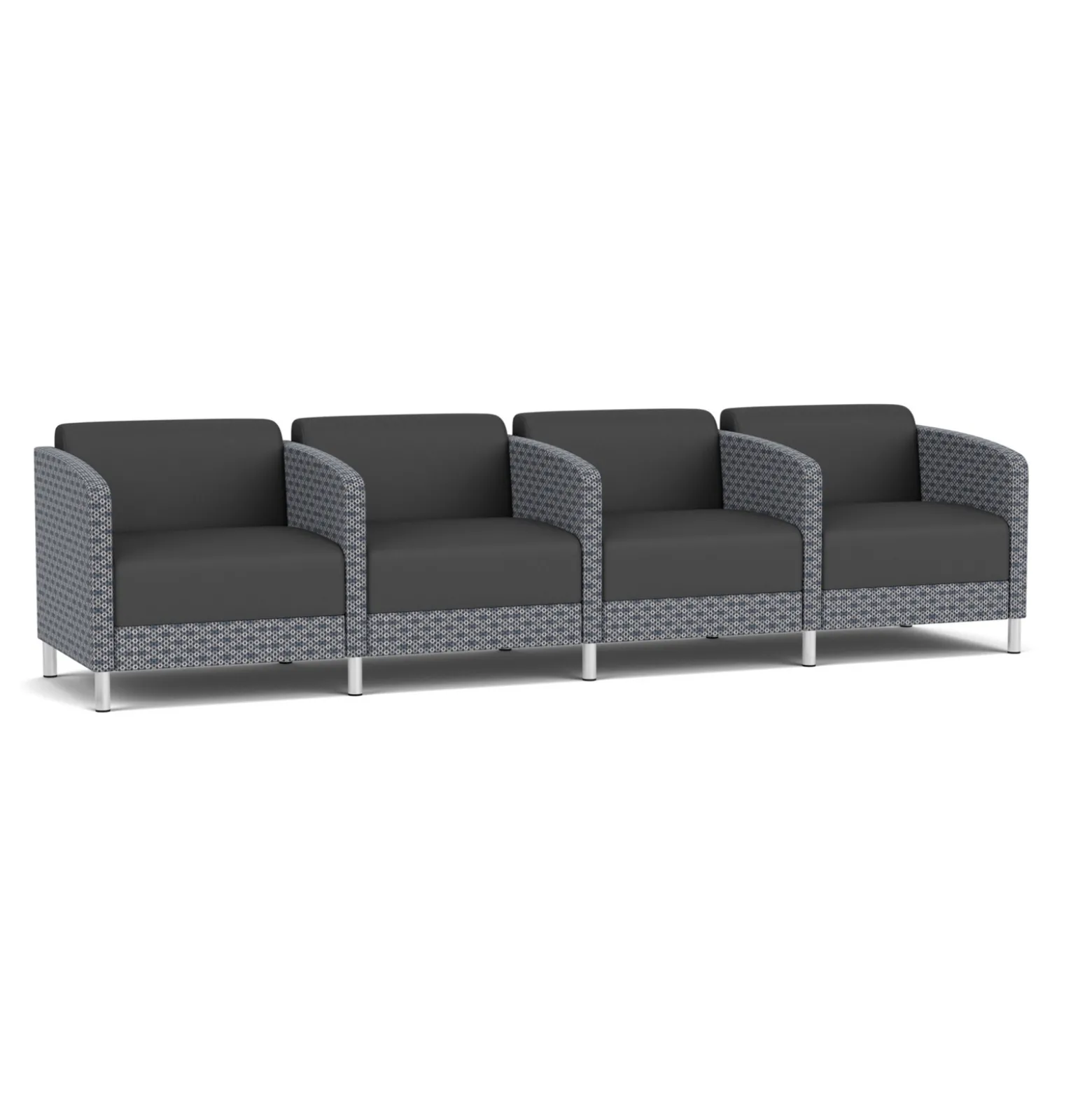 Social 4 Seats With Center Arms in Premium Upholstery