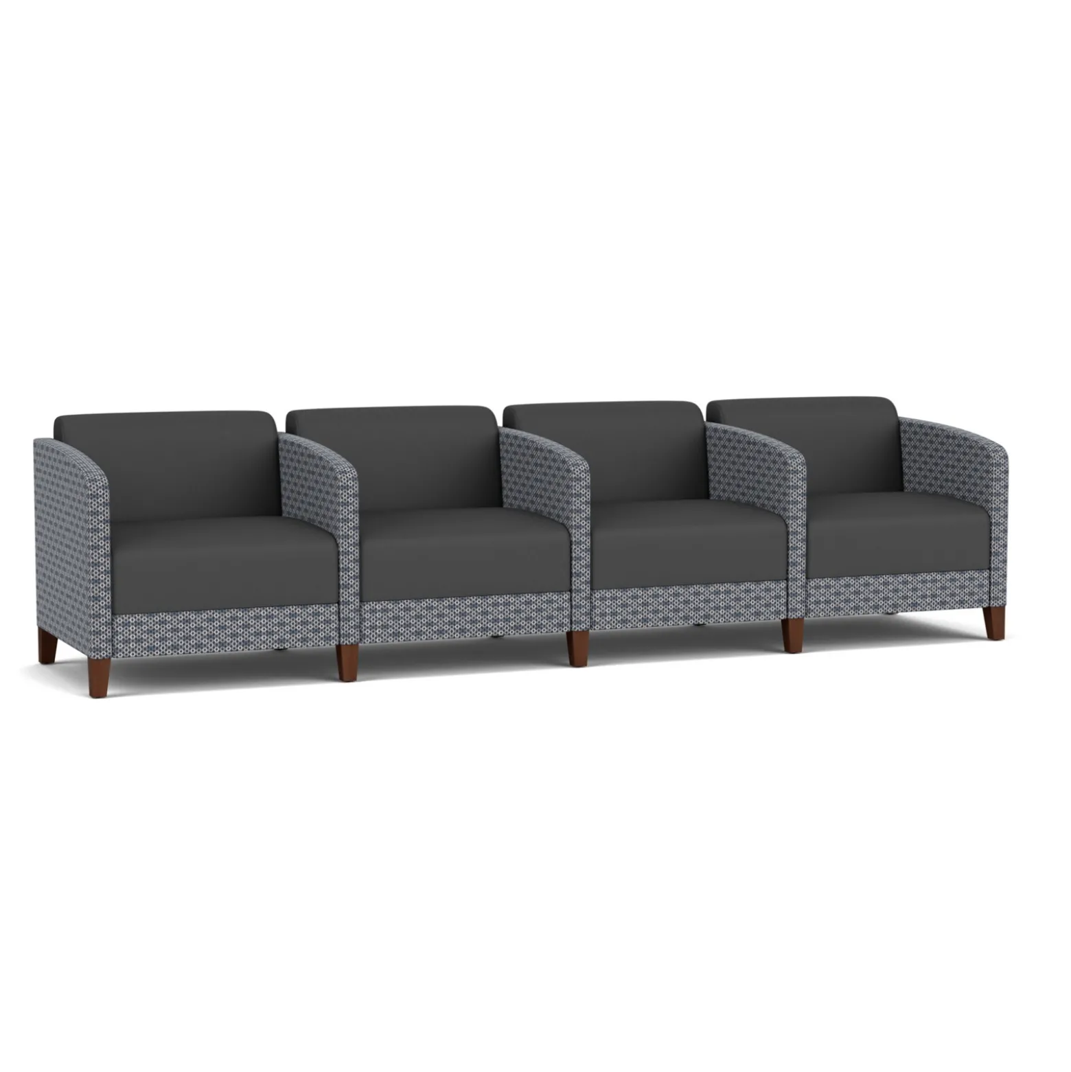 Social 4 Seats With Center Arms in Premium Upholstery