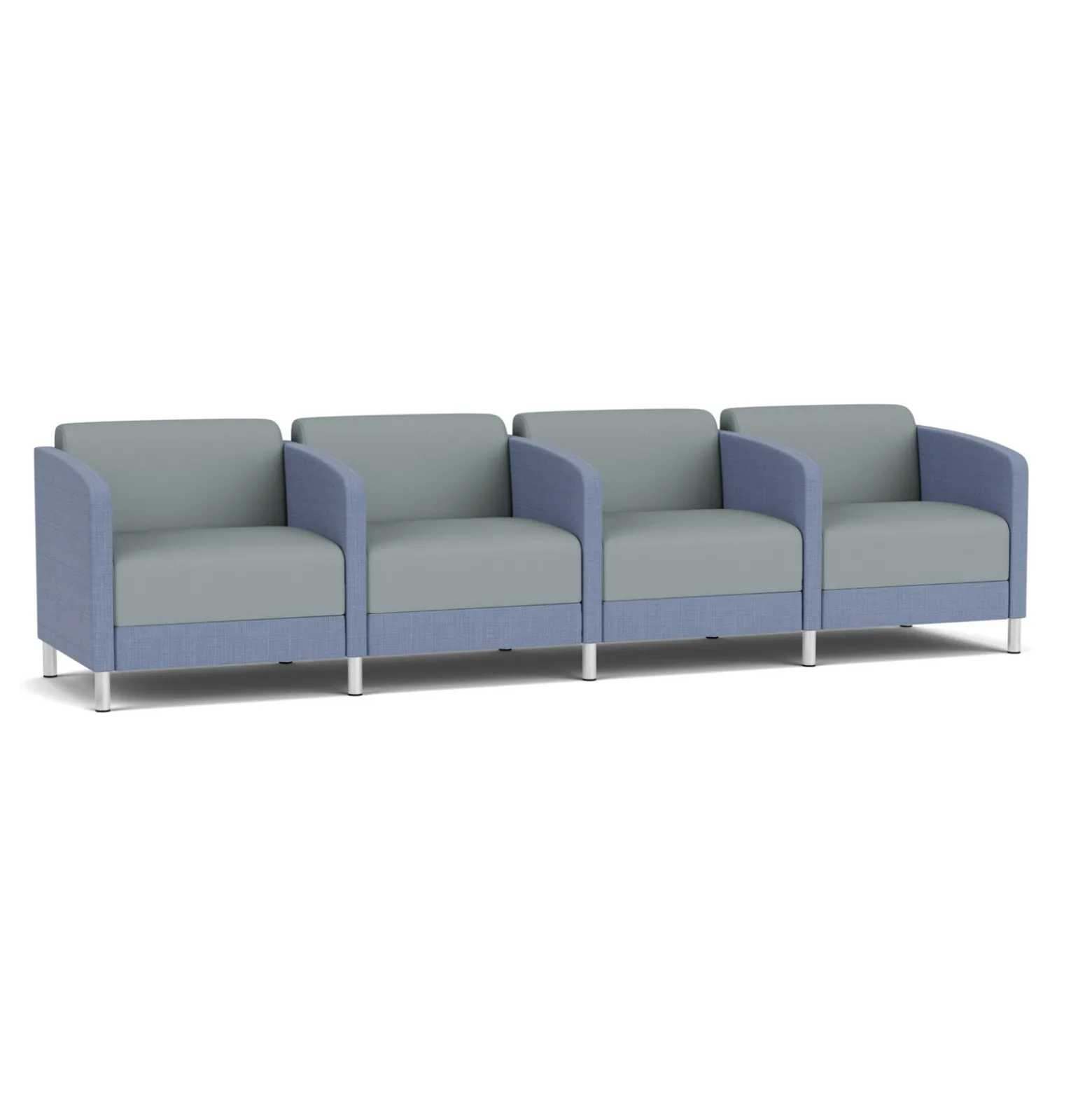 Social 4 Seats With Center Arms in Premium Upholstery