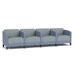 Social 4 Seats With Center Arms in Premium Upholstery