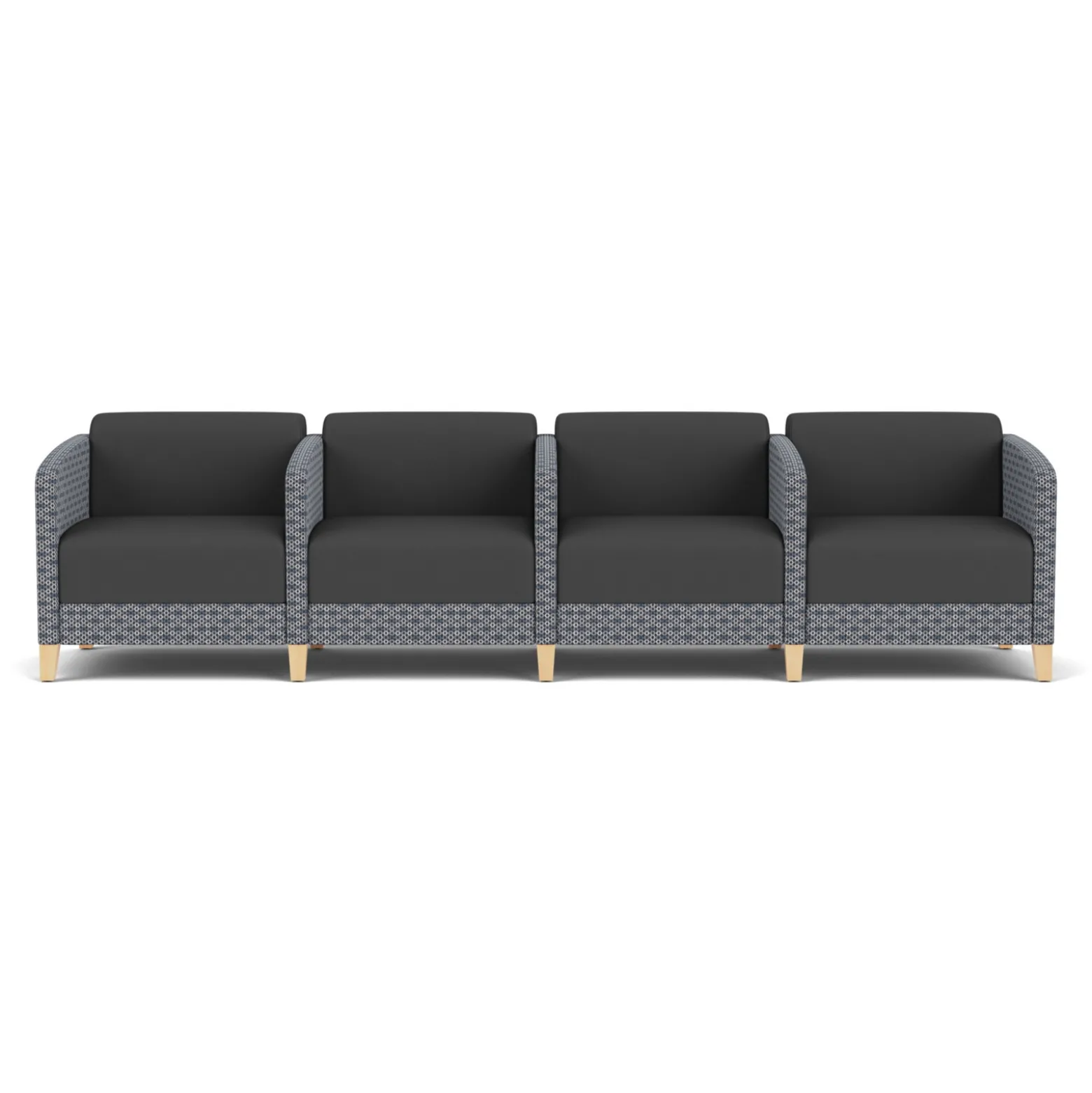 Social 4 Seats With Center Arms in Premium Upholstery
