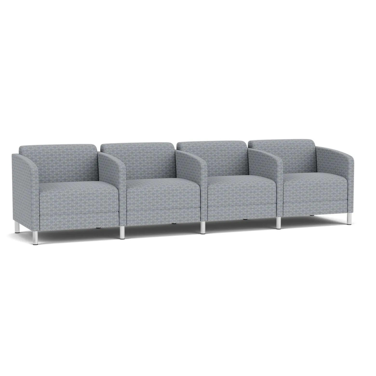 Social 4 Seats With Center Arms in Premium Upholstery
