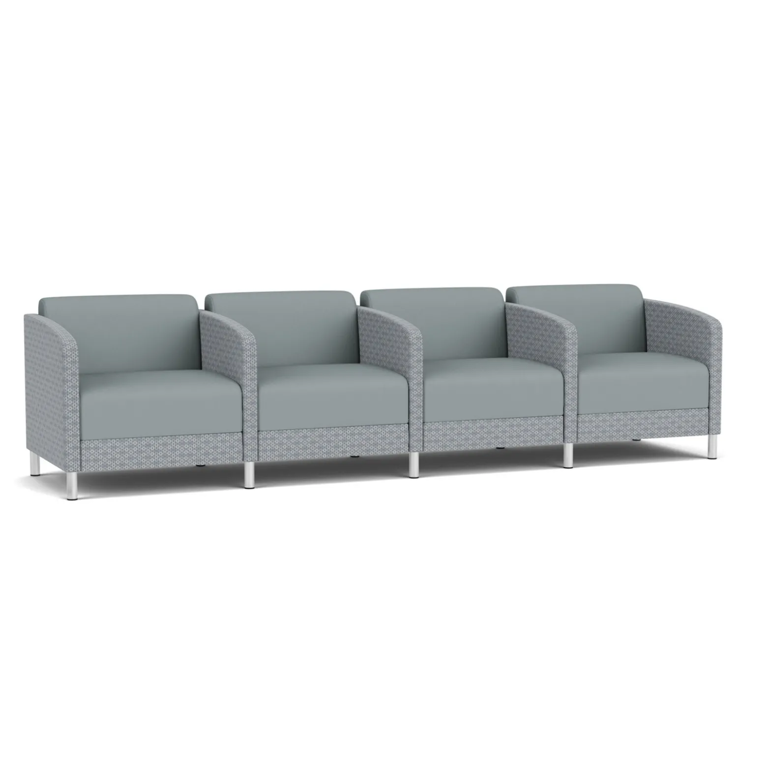 Social 4 Seats With Center Arms in Premium Upholstery