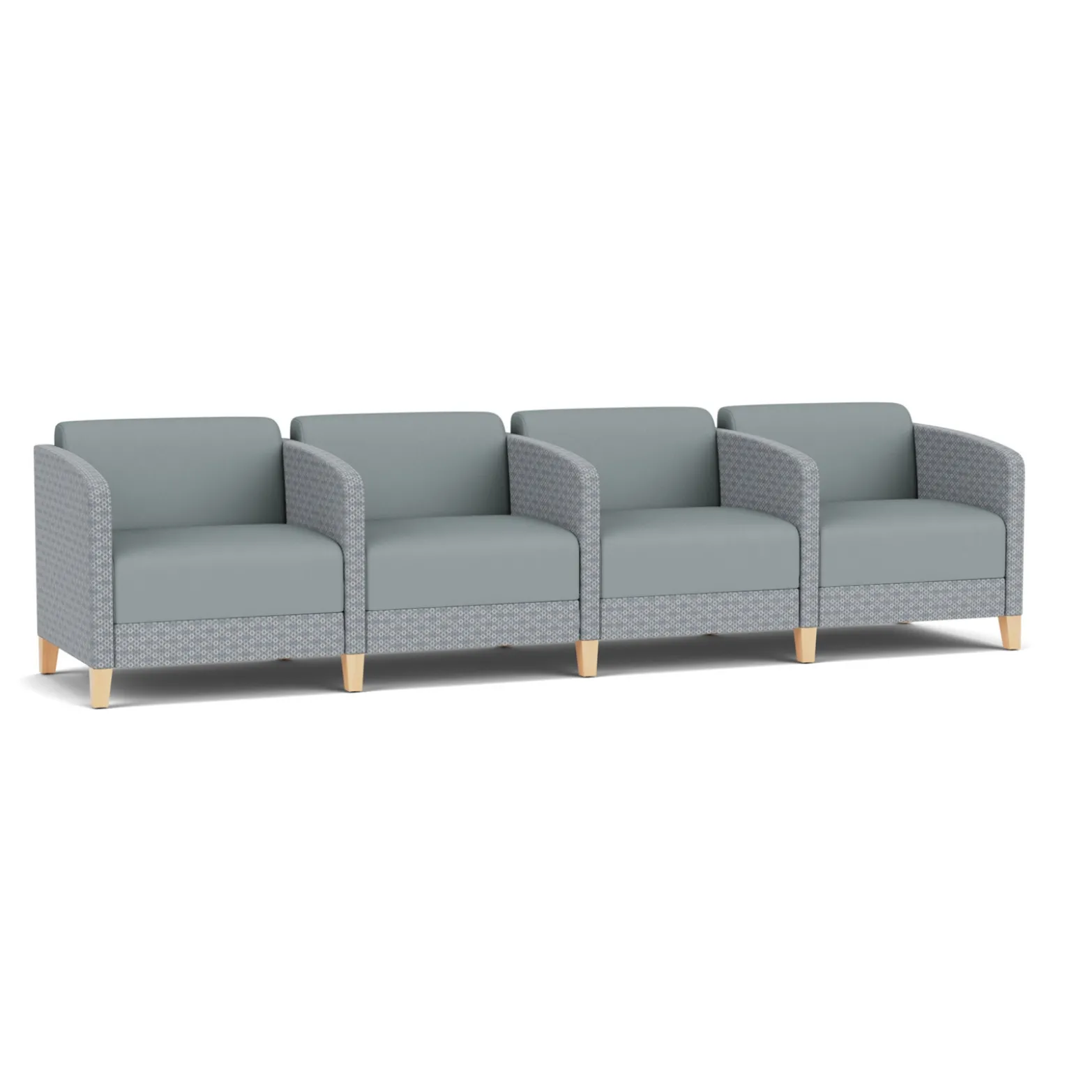 Social 4 Seats With Center Arms in Premium Upholstery