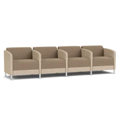 Social 4 Seats With Center Arms in Premium Upholstery