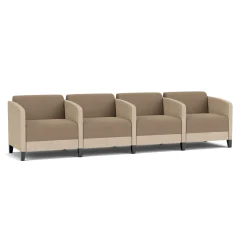 Social 4 Seats With Center Arms in Premium Upholstery