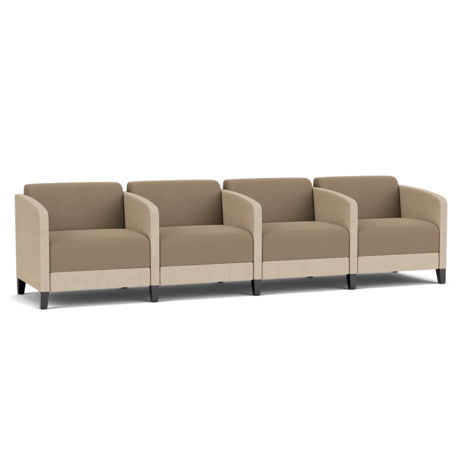 Social 4 Seats With Center Arms in Premium Upholstery