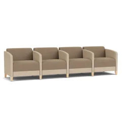 Social 4 Seats With Center Arms in Premium Upholstery