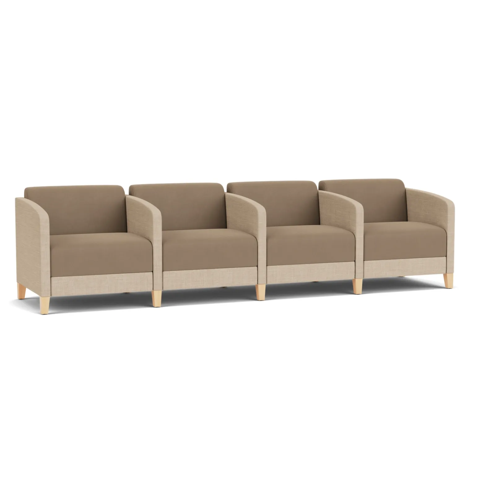 Social 4 Seats With Center Arms in Premium Upholstery