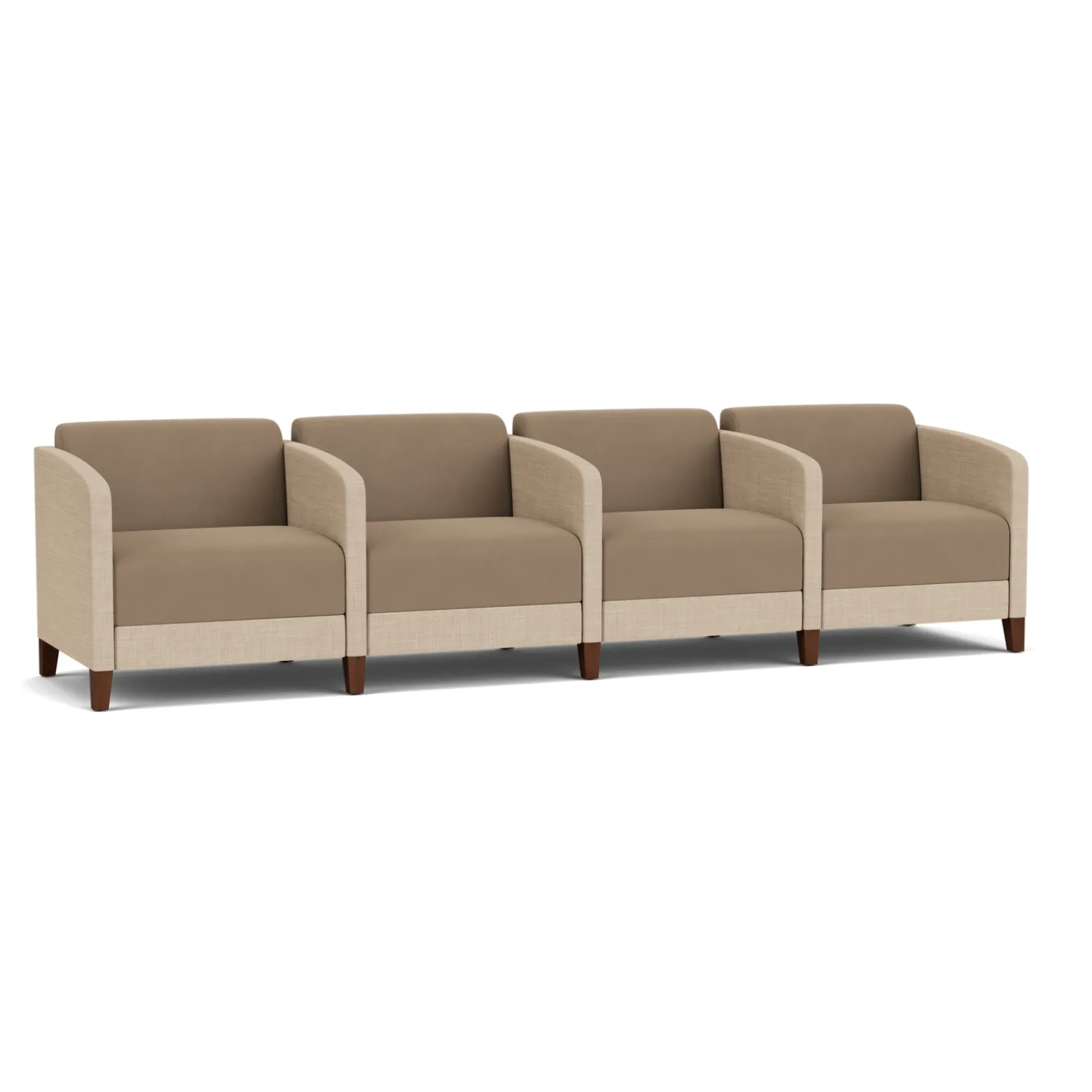 Social 4 Seats With Center Arms in Premium Upholstery