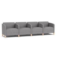 Social 4 Seats With Center Arms in Premium Upholstery