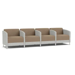 Social 4 Seats With Center Arms in Premium Upholstery