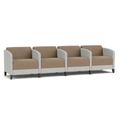 Social 4 Seats With Center Arms in Premium Upholstery