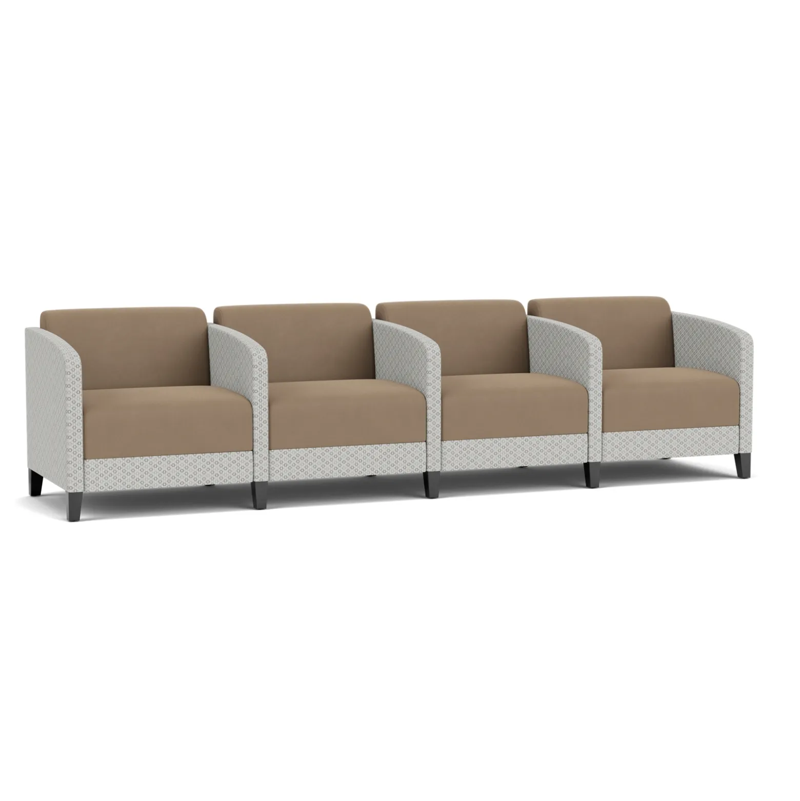 Social 4 Seats With Center Arms in Premium Upholstery