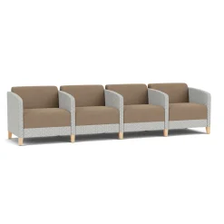 Social 4 Seats With Center Arms in Premium Upholstery