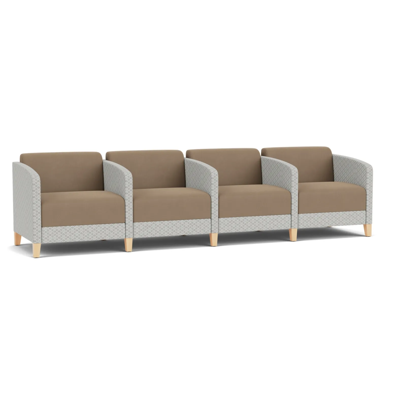 Social 4 Seats With Center Arms in Premium Upholstery