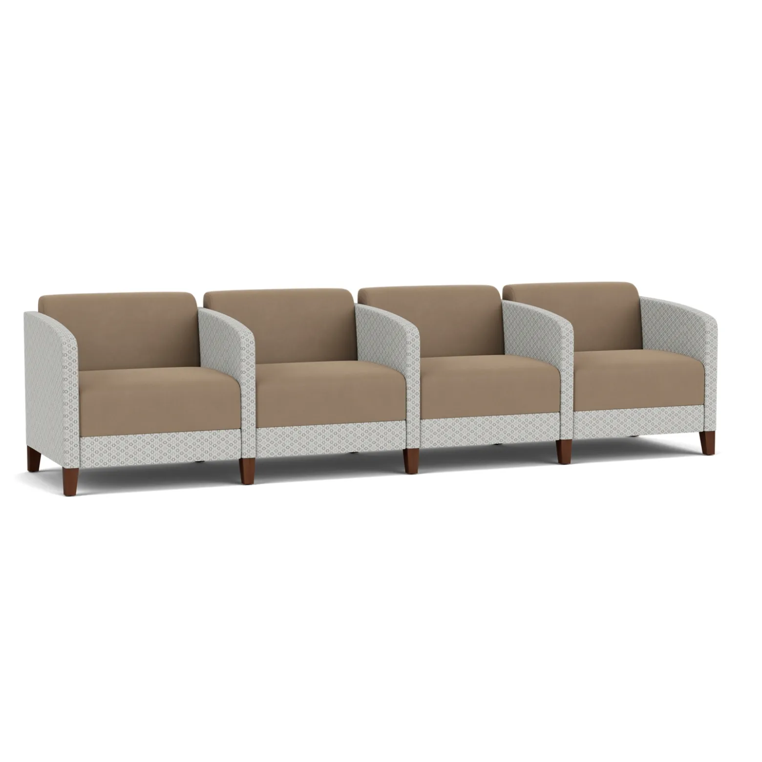 Social 4 Seats With Center Arms in Premium Upholstery