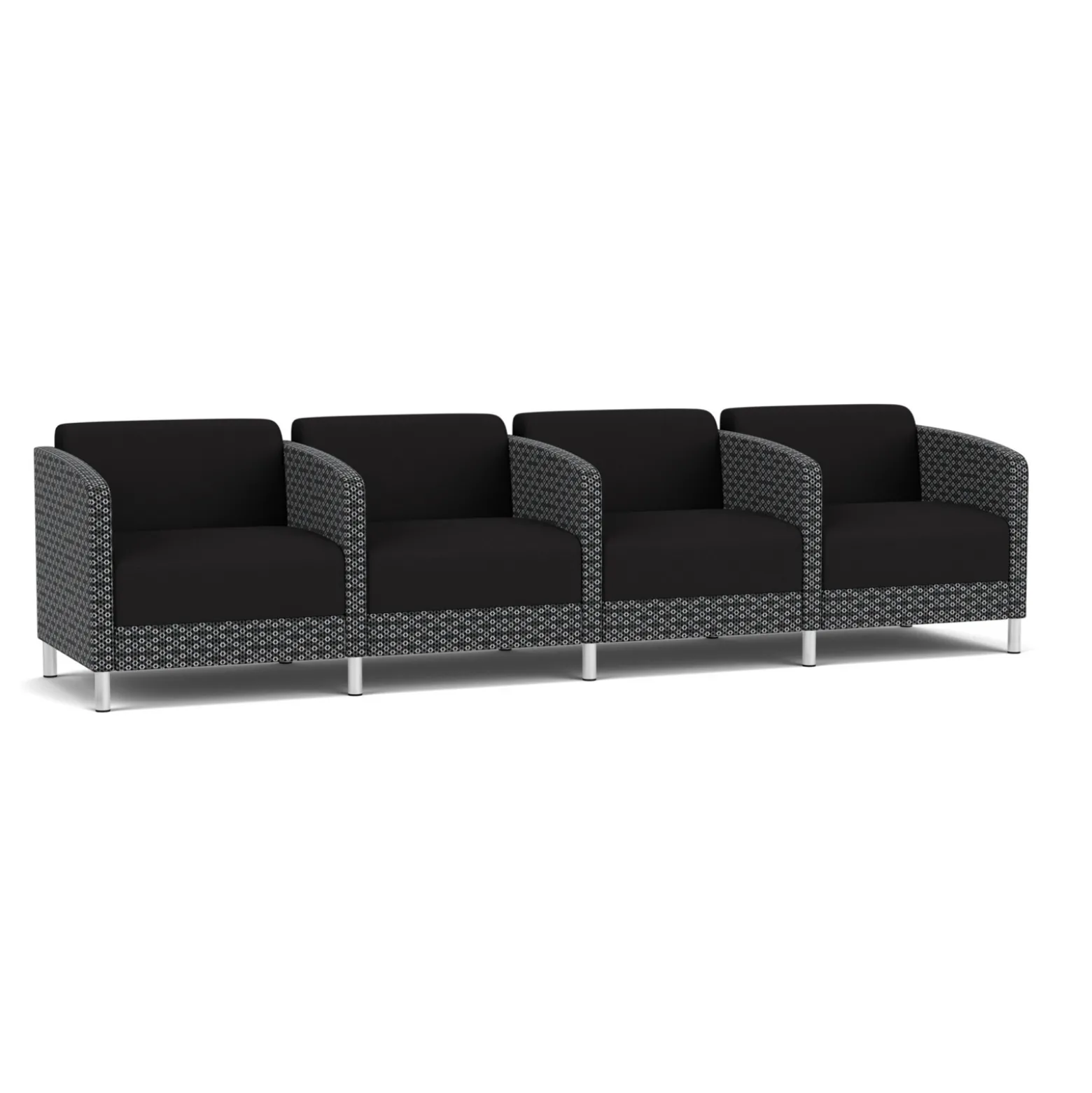 Social 4 Seats With Center Arms in Premium Upholstery