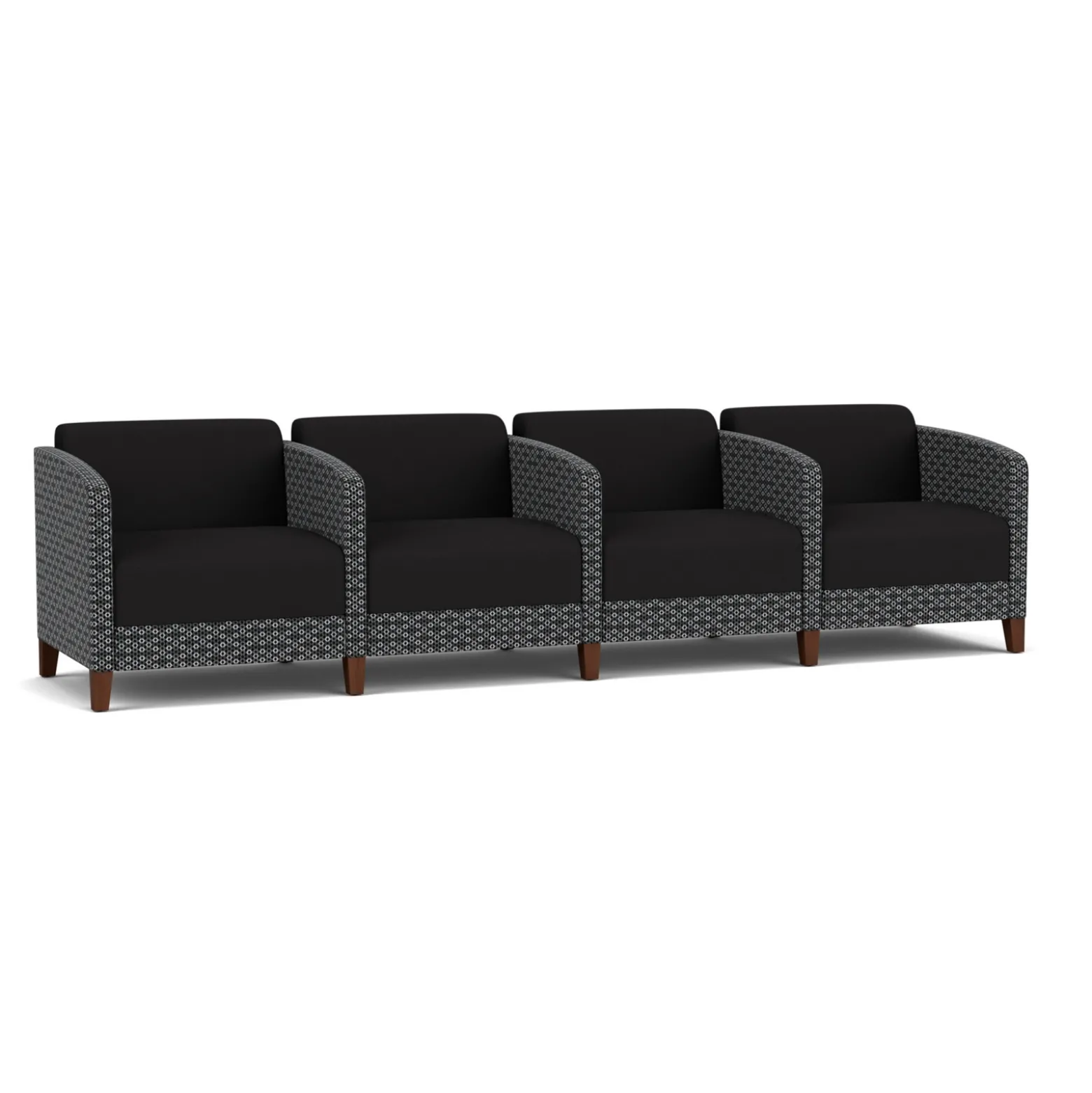Social 4 Seats With Center Arms in Premium Upholstery