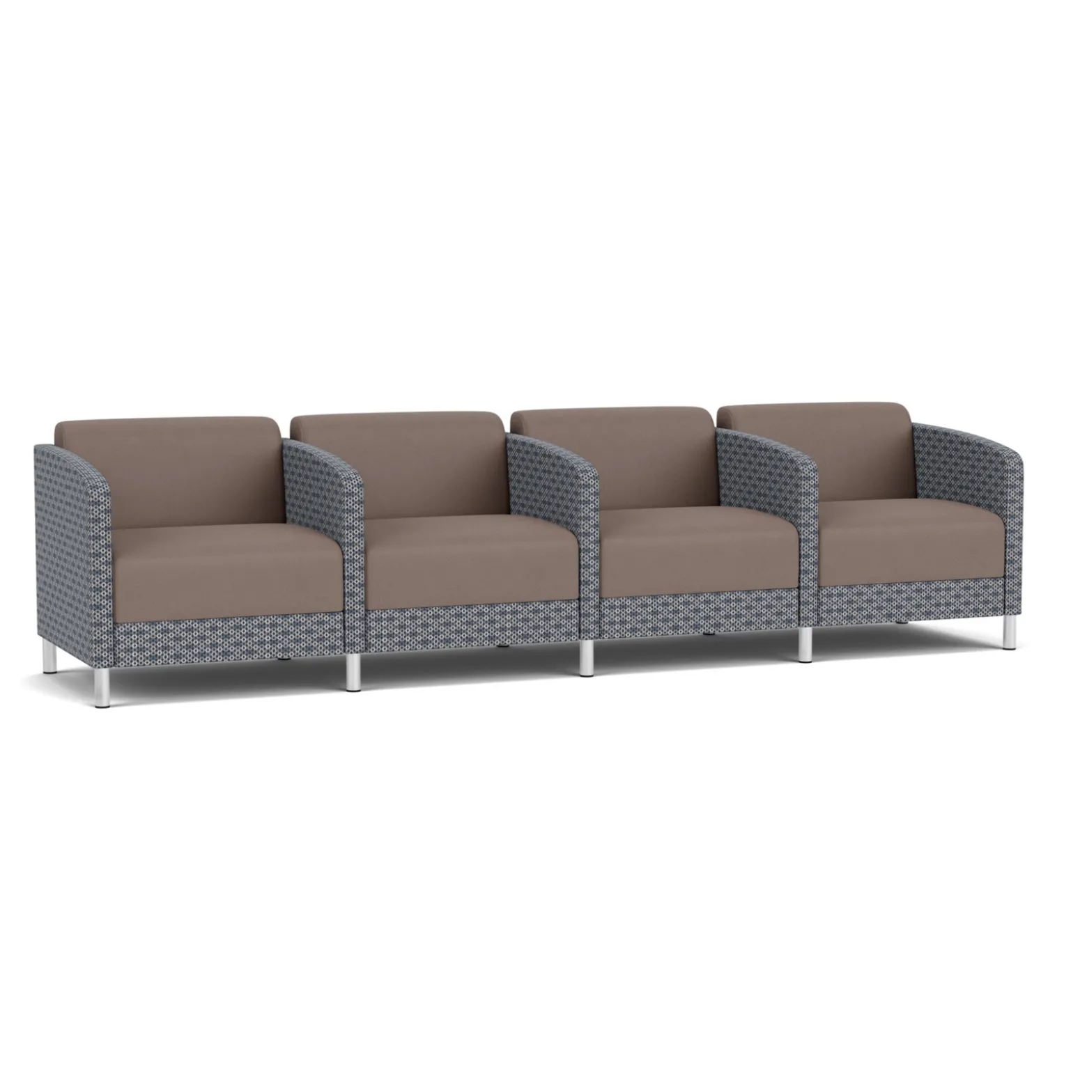 Social 4 Seats With Center Arms in Premium Upholstery