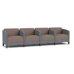 Social 4 Seats With Center Arms in Premium Upholstery