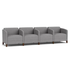 Social 4 Seats With Center Arms in Premium Upholstery