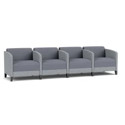 Social 4 Seats With Center Arms in Premium Upholstery
