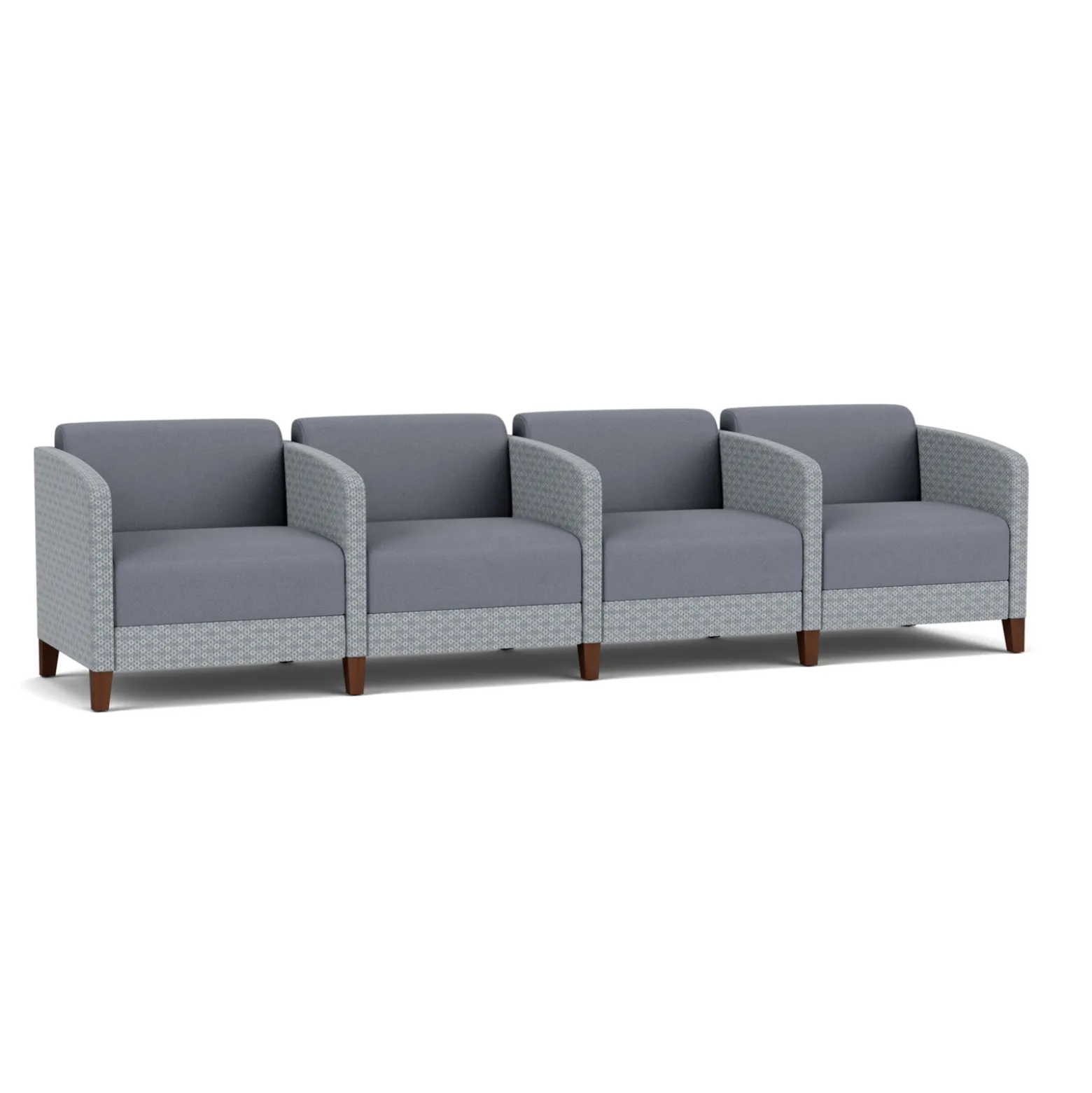 Social 4 Seats With Center Arms in Premium Upholstery