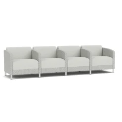 Social 4 Seats With Center Arms in Premium Upholstery