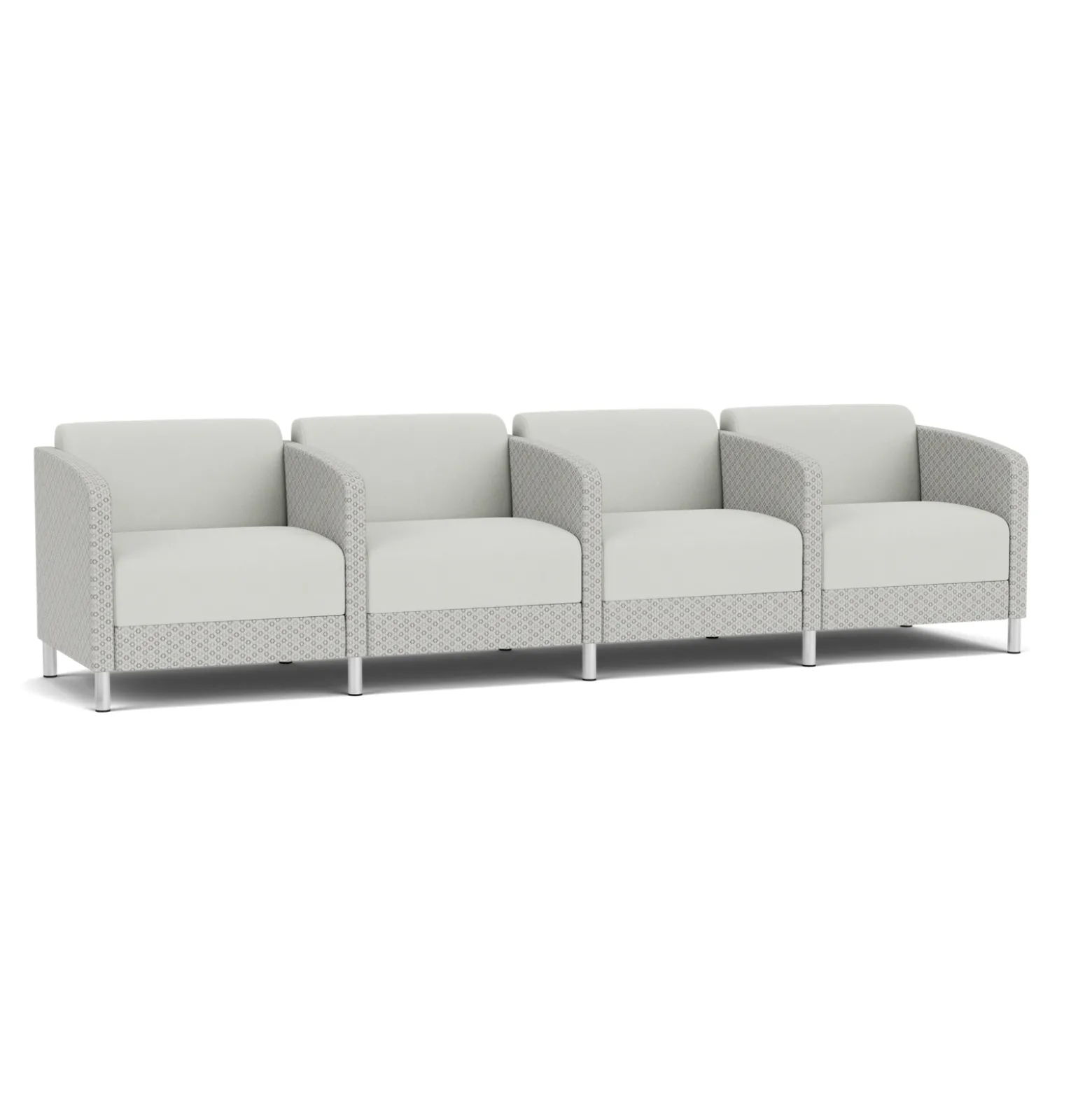 Social 4 Seats With Center Arms in Premium Upholstery