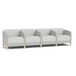 Social 4 Seats With Center Arms in Premium Upholstery