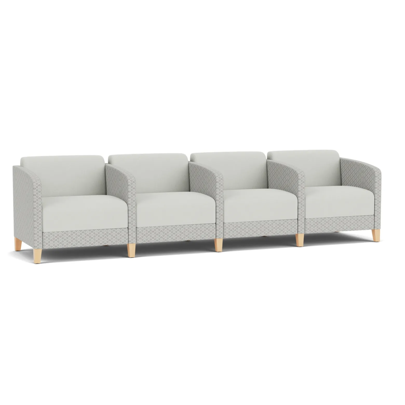 Social 4 Seats With Center Arms in Premium Upholstery