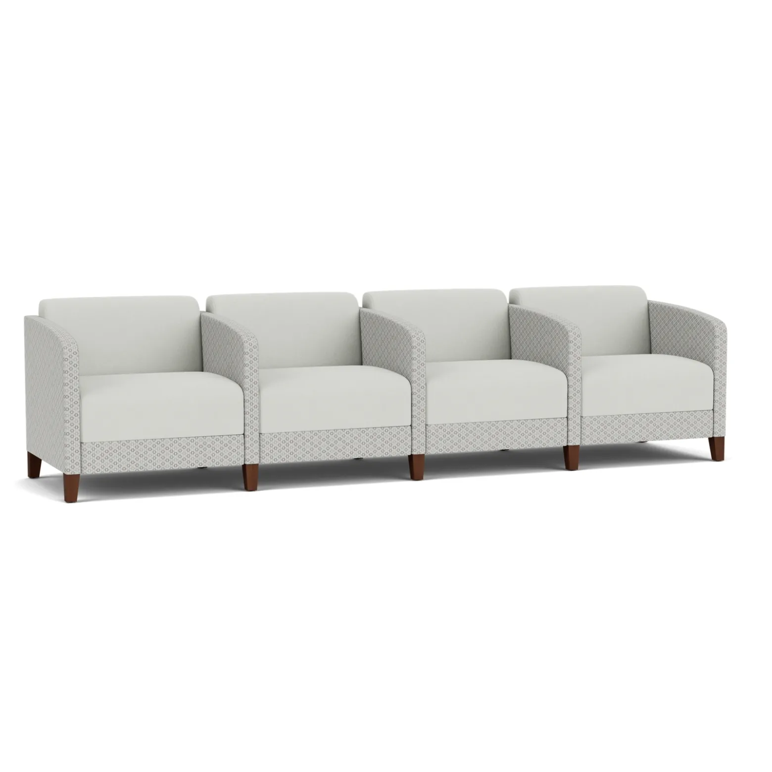 Social 4 Seats With Center Arms in Premium Upholstery