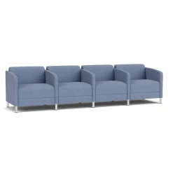 Social 4 Seats With Center Arms in Premium Upholstery