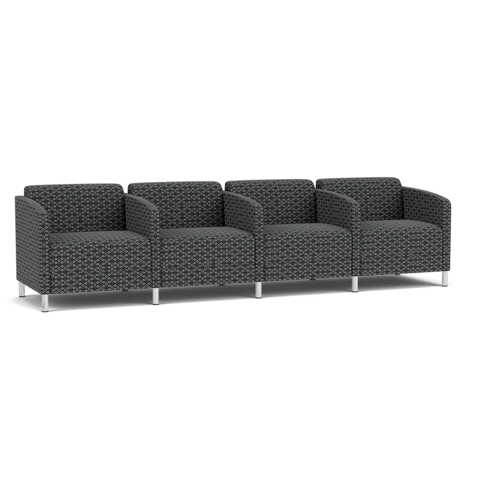 Social 4 Seats With Center Arms in Premium Upholstery