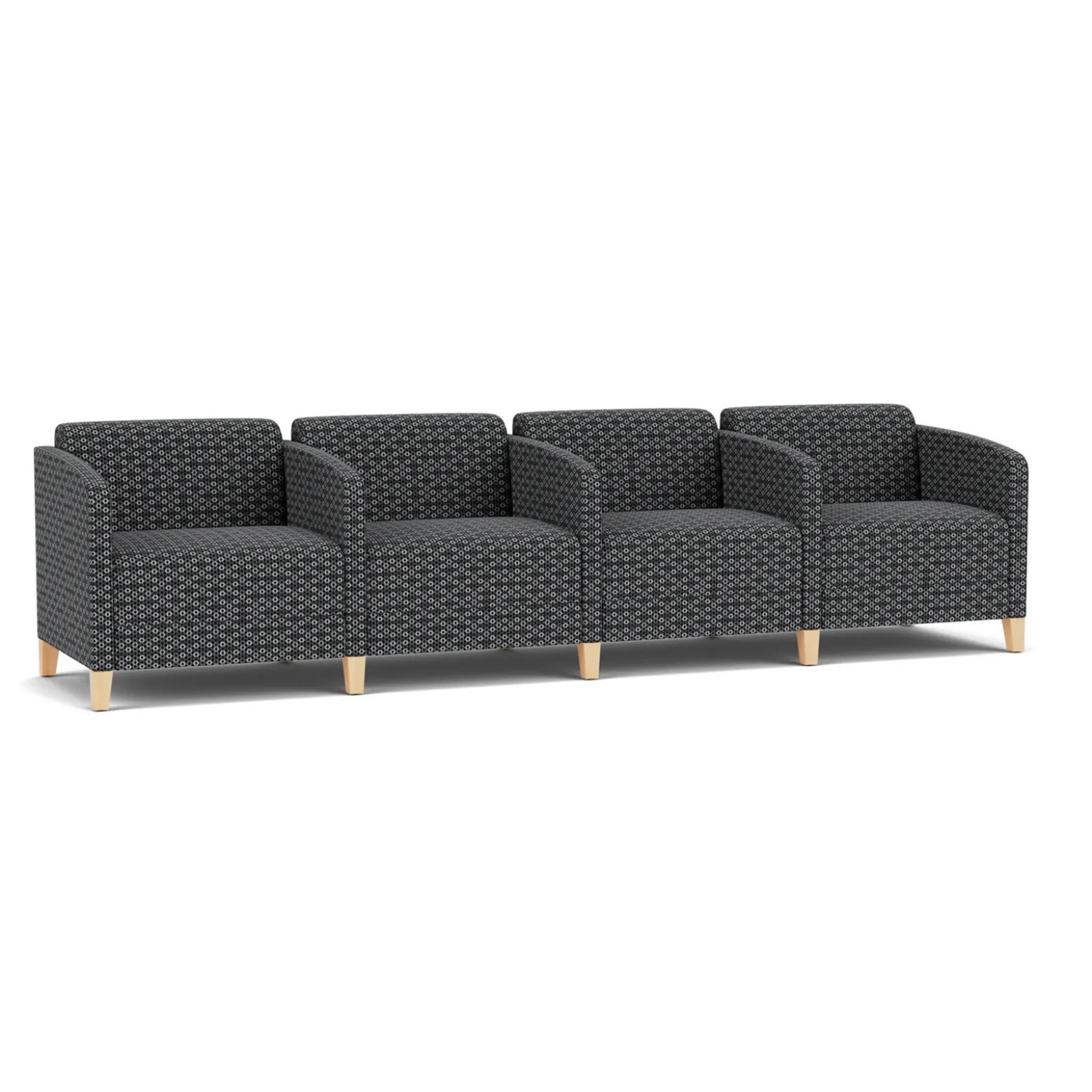 Social 4 Seats With Center Arms in Premium Upholstery