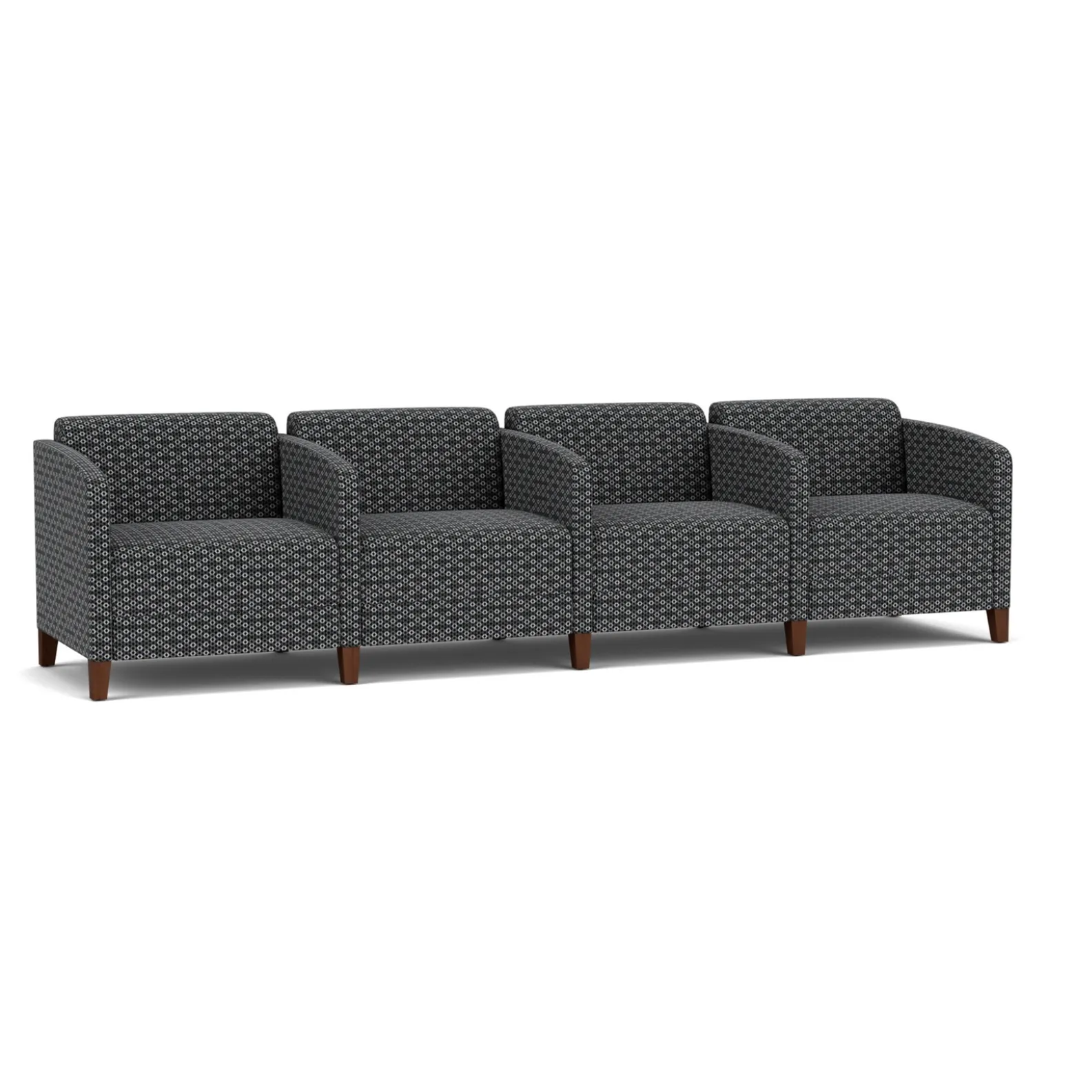 Social 4 Seats With Center Arms in Premium Upholstery