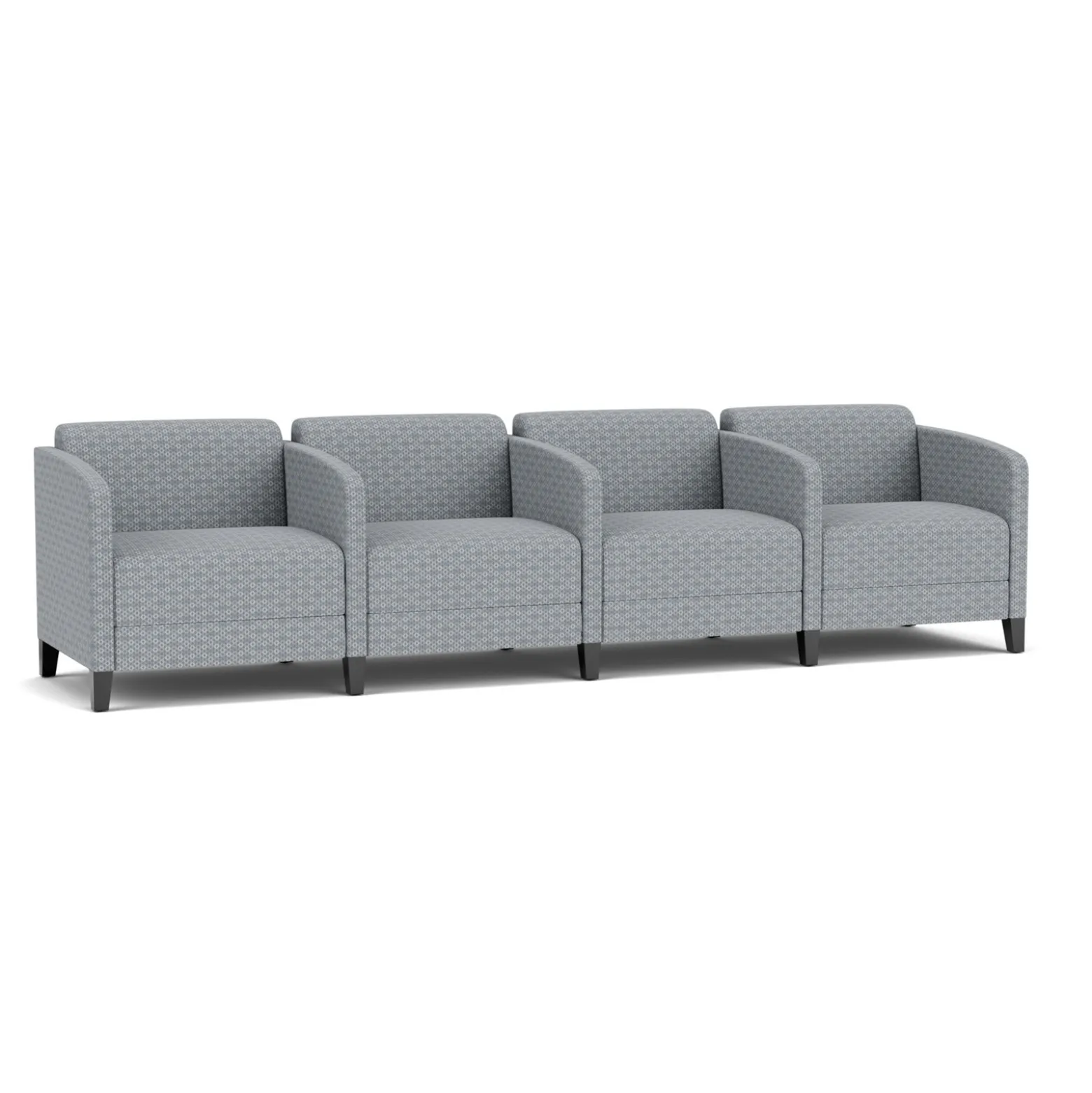 Social 4 Seats With Center Arms in Premium Upholstery