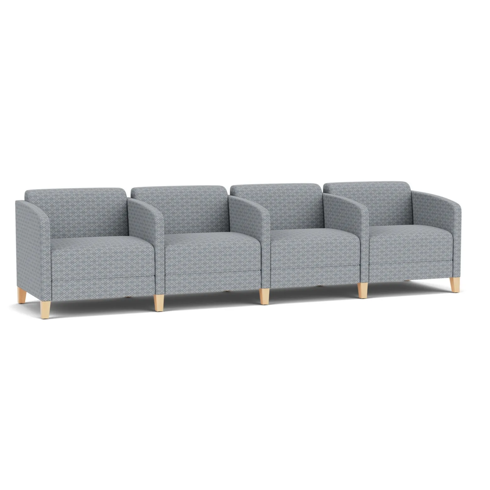 Social 4 Seats With Center Arms in Premium Upholstery