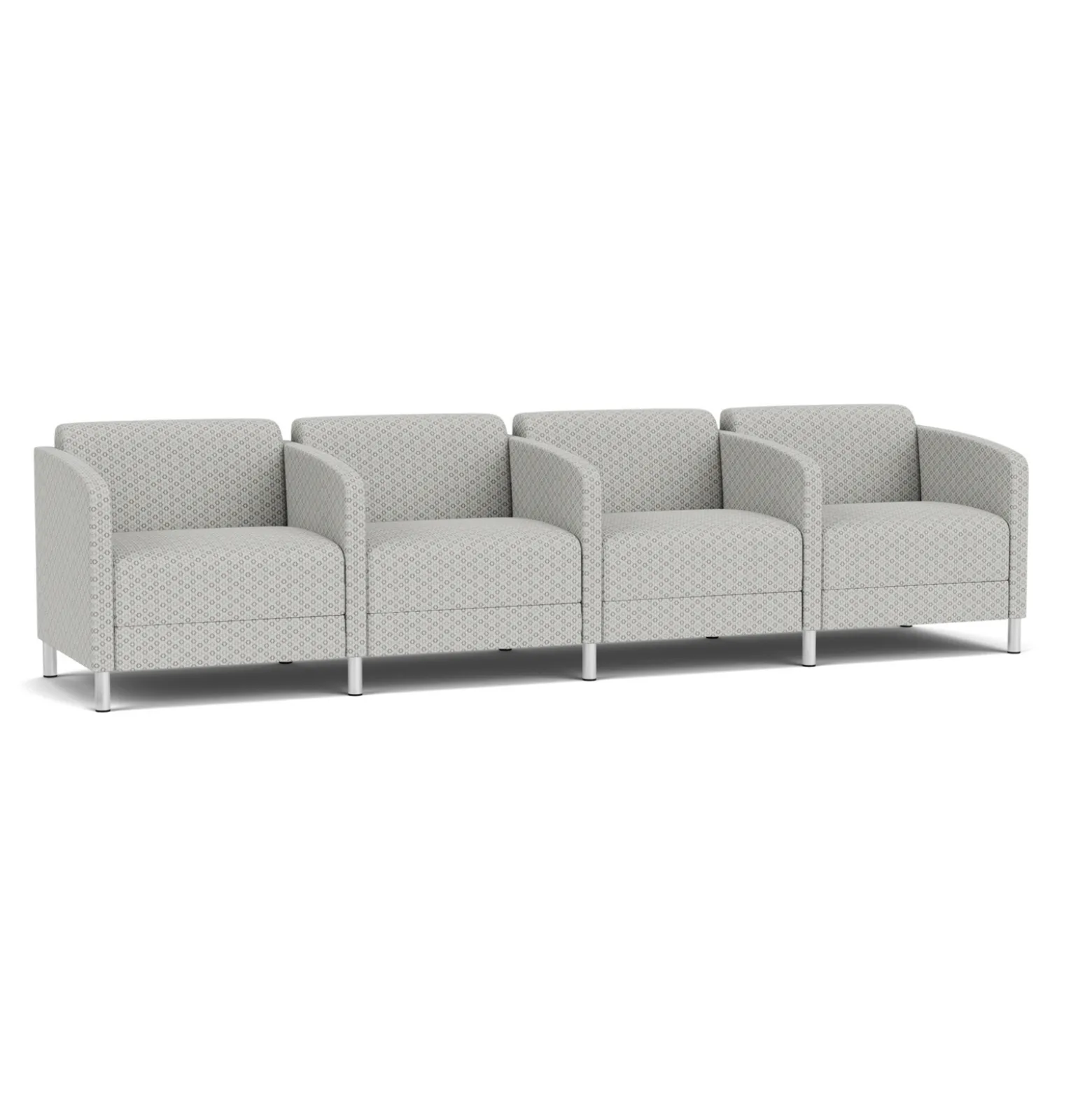 Social 4 Seats With Center Arms in Premium Upholstery